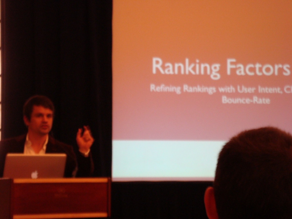 emetrics smx Marcus Tandler présentation des indicateurs de classement SEO en 2011
